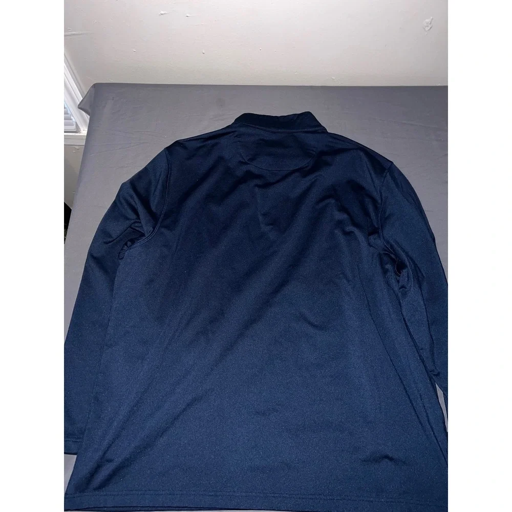 Jack Nicklaus Mens XL Navy Blue Golden Bear Performance Golf Quarter Zip